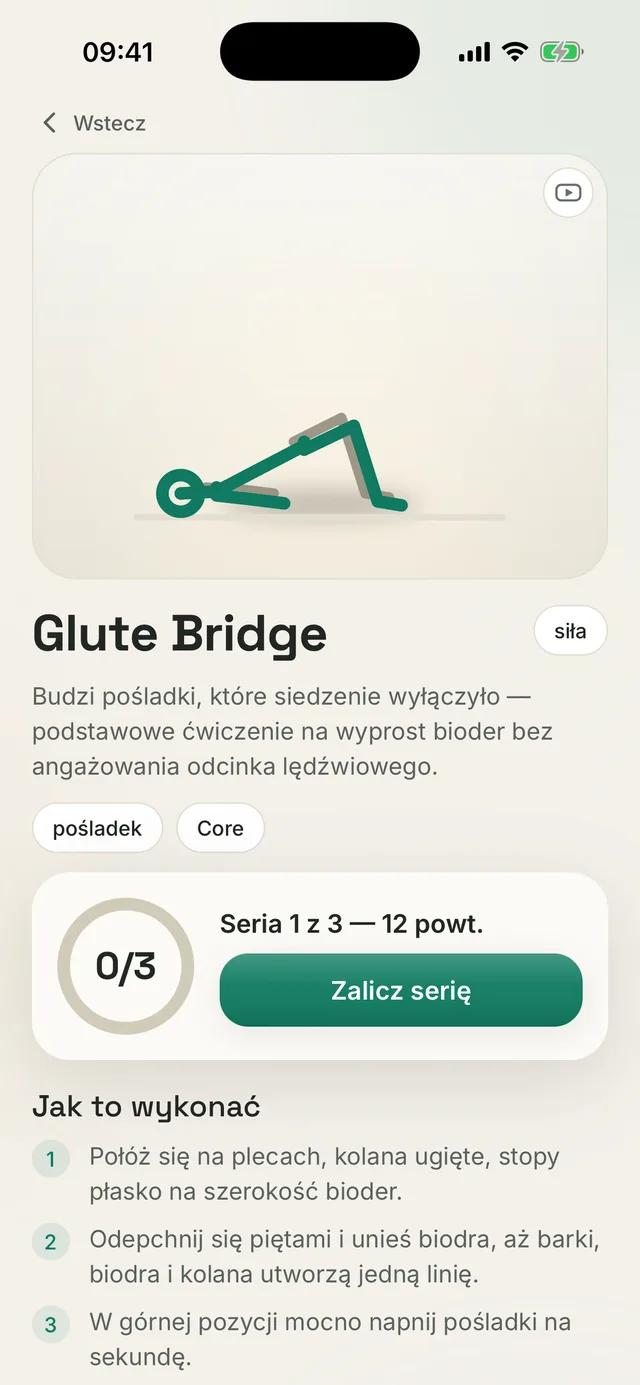 Ekran Kallen: instrukcja ćwiczenia z krokami, wskazówkami techniki i dawkowaniem